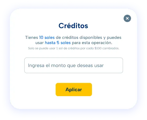 Creditos de TuCambista