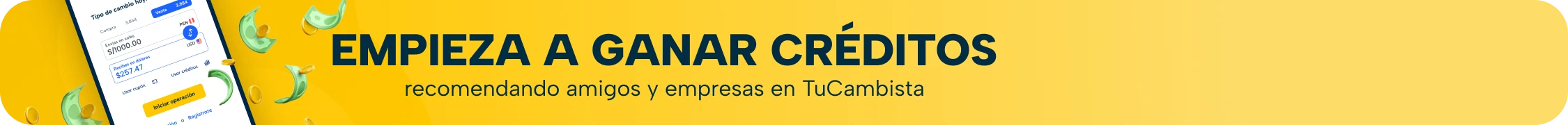 Bono de créditos en TuCambista