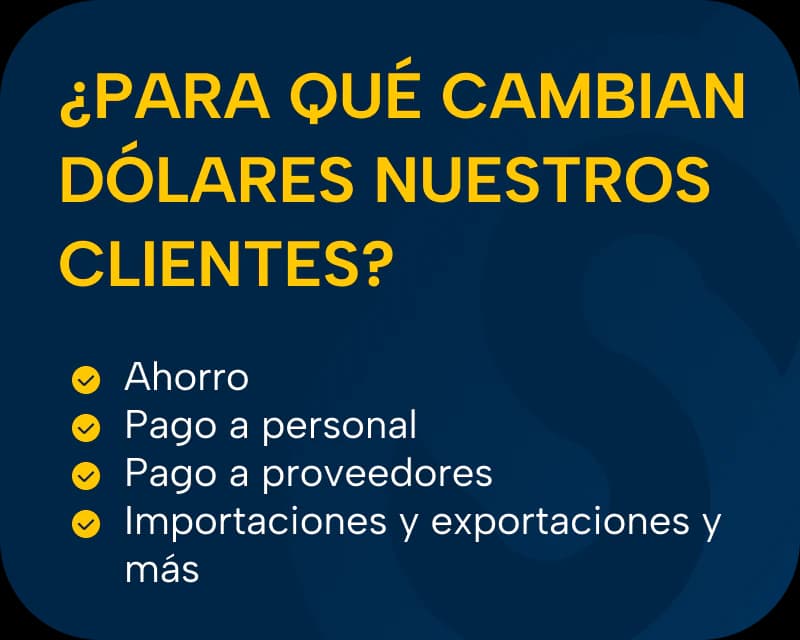Beneficios de TuCambista Empresas