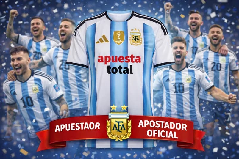 Apuesta Total es nuevo patrocinador de la Selección Argentina rumbo al 2026