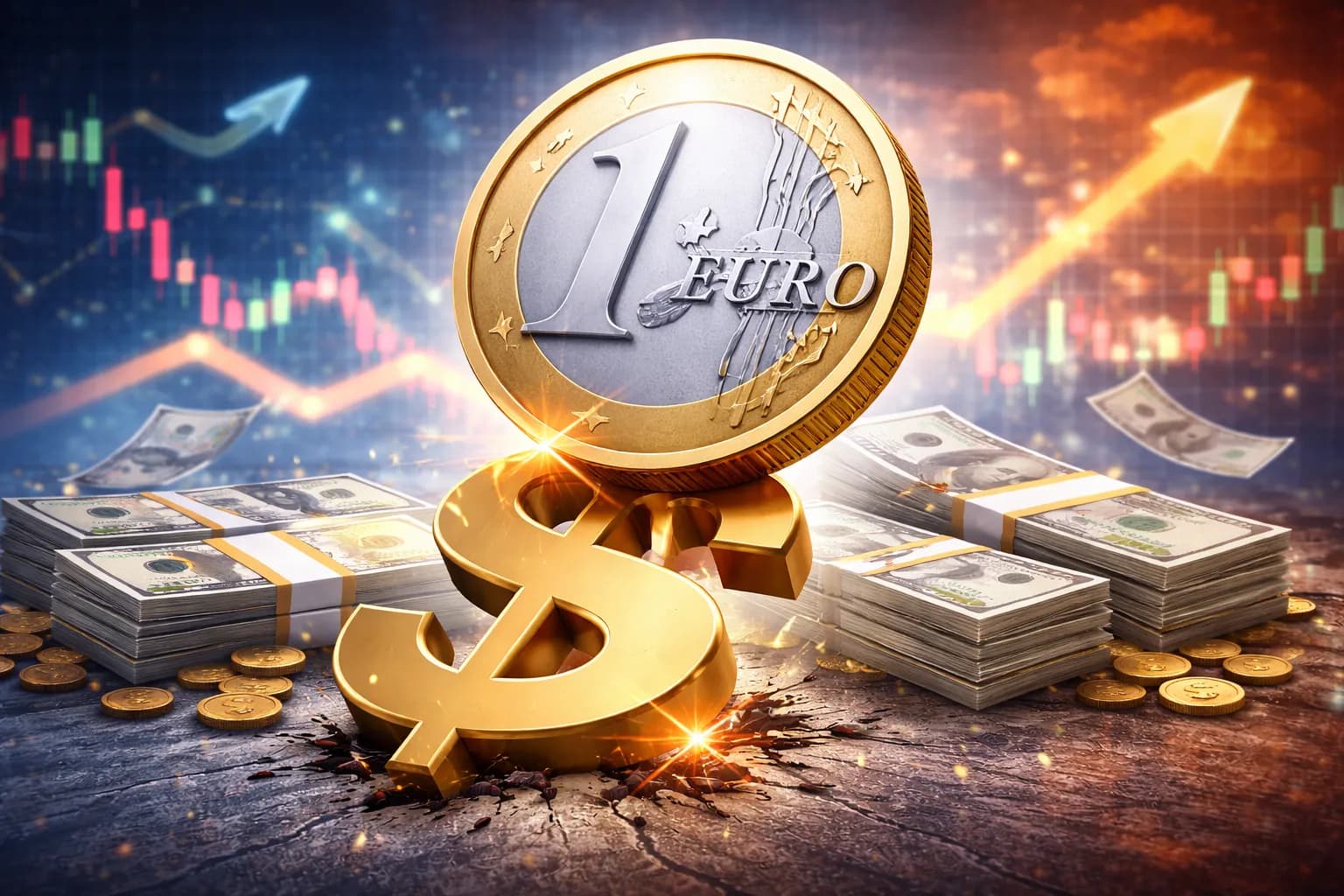 El euro roza los 1,2 dólares y presiona al dólar