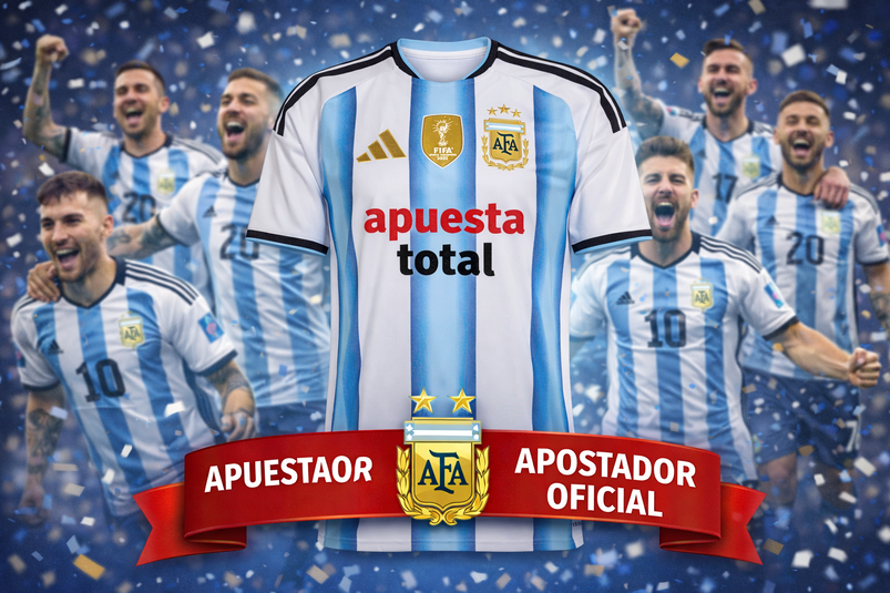 Apuesta Total es nuevo patrocinador de la Selección Argentina rumbo al 2026
